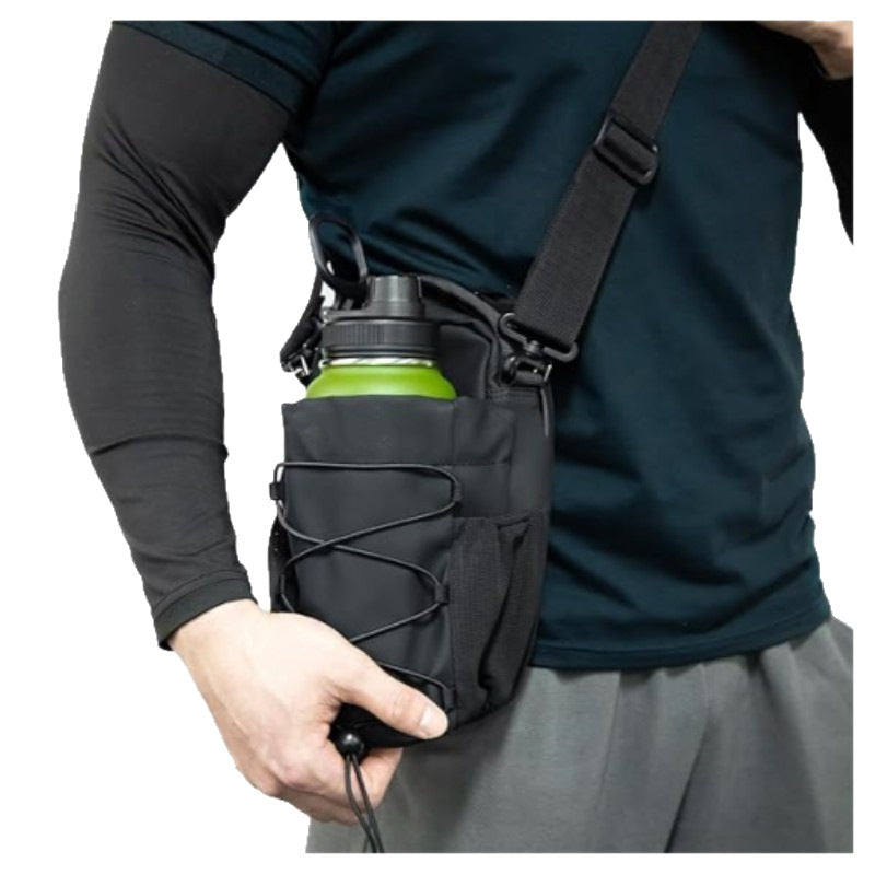 Magnetic Gym Crossbody Bag with Bottle Holder