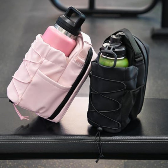 Magnetic Gym Crossbody Bag with Bottle Holder